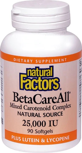 Natural Factors BetaCareAll® Complexo de Carotenoides Mistos - 90 Softgels