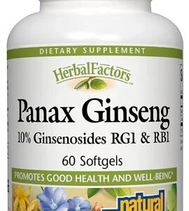 Natural Factors C.A. Meyer Panax Ginseng Extract 60 Cápsulas Moles - Energia e Vitalidade