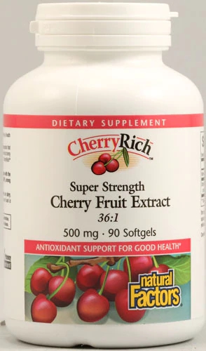 Natural Factors CherryRich™ Extrato de Cereja 90 Cápsulas Gelatinosas - Saúde e Bem-Estar