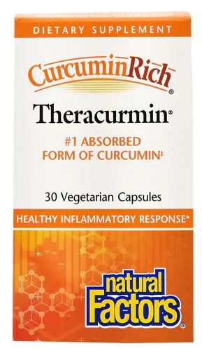 Natural Factors CurcuminRich Theracurmin 30mg - 30 Cápsulas Vegetarianas