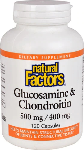 Natural Factors Glucosamina e Condroitina - 120 Cápsulas para Saúde das Articulações