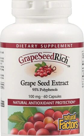 Comprar natural factors grapeseedrich™ grape seed extract -- 100 mg - 60 capsules preço no brasil antioxidants grape seed extract herbs & botanicals suplementos em oferta suplemento importado loja 287 online promoção -