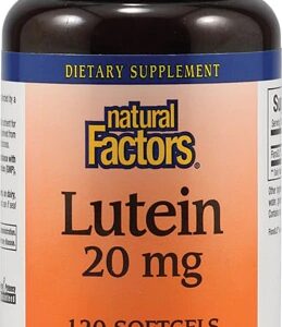 Natural Factors Luteína 20mg com Zeaxantina - 120 Cápsulas Gelatinosas para Saúde Ocular