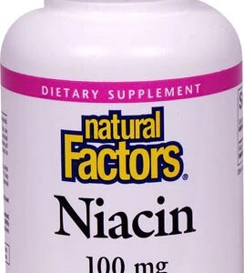 Natural Factors Niacina (Vitamina B3) 100mg - 90 Tabletes