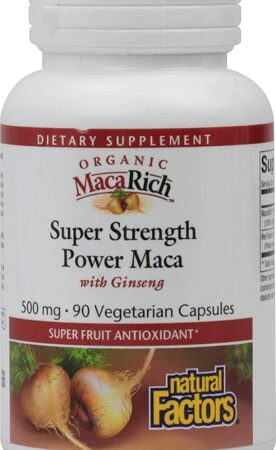 Comprar natural factors organic macarich™ super strength power maca with ginseng -- 500 mg - 90 vegetarian capsules preço no brasil energy herbs & botanicals maca suplementos em oferta suplemento importado loja 9 online promoção -