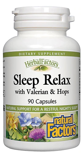 Natural Factors Sleep Relax Formula - 90 Cápsulas para Sono Profundo