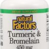 Comprar natural factors turmeric & bromelain -- 450 mg - 90 capsules preço no brasil herbs & botanicals joint health suplementos em oferta turmeric suplemento importado loja 1 online promoção -