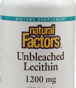 Comprar natural factors unbleached lecithin -- 1200 mg - 180 softgels preço no brasil body systems, organs & glands lecithin suplementos em oferta thyroid support vitamins & supplements suplemento importado loja 33 online promoção -