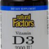 Comprar natural factors vitamin d3 -- 2000 iu - 240 softgels preço no brasil letter vitamins suplementos em oferta vitamin d vitamin d3 - cholecalciferol vitamins & supplements suplemento importado loja 1 online promoção -