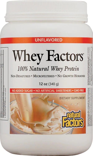 Whey Protein Isolado e Concentrado Natural Factors Unflavored 340g - Pura Proteína para Máximo Desempenho