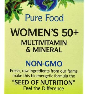Natural Factors Women's 50 Plus Multivitamínico e Mineral - 60 Comprimidos