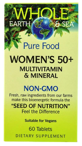 Natural Factors Women's 50 Plus Multivitamínico e Mineral - 60 Comprimidos