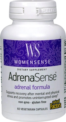 Natural Factors WomenSense AdrenaSense - 60 Cápsulas Vegetarianas: Equilíbrio e Vitalidade para a Mulher Moderna