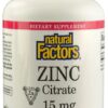 Comprar natural factors zinc citrate -- 15 mg - 90 tablets preço no brasil medicine cabinet pain relievers rubs suplementos em oferta topical suplemento importado loja 3 online promoção -