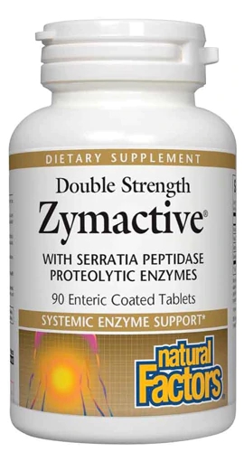 Natural Factors Zymactive Double Strength 90 Comprimidos Revestidos Entéricos
