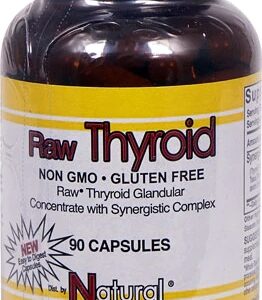 Natural Sources Raw Thyroid 90 Cápsulas - Suporte à Função da Tireoide