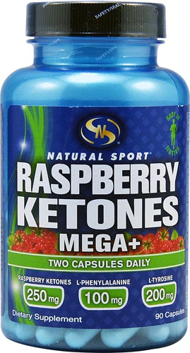 Natural Sport Raspberry Ketones Mega+ - 90 Cápsulas para Queima de Gordura