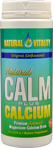 Natural Vitality Calm Magnésio + Cálcio Original Sem Sabor - 227g