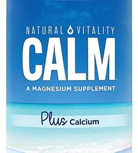 Natural Vitality Calm Cálcio Original Sem Sabor Pó 454g