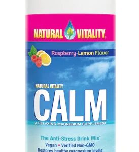 Natural Vitality Calm Magnésio Limão Framboesa 453g - Bem-Estar e Relaxamento