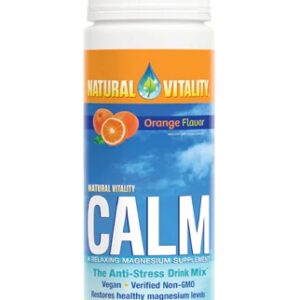 Natural Vitality Calmfuls Magnésio L-Treonato Sabor Laranja 240g - Relaxamento e Bem-Estar