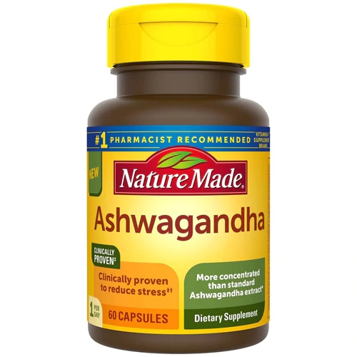 Nature Made Ashwagandha 60 Cápsulas - Bem-Estar e Equilíbrio Natural