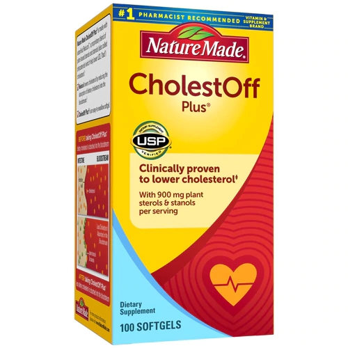 Nature Made CholestOff Plus 100 Softgels - Controle do Colesterol