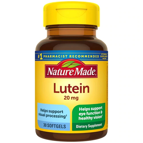Nature Made Luteína Extra Força 20mg - 30 Cápsulas Gelatinosas para Saúde Ocular