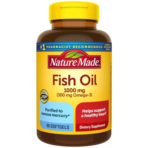 Nature Made Óleo de Peixe 1000mg - 90 Cápsulas Gelatinosas Líquidas