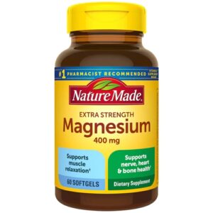Nature Made Magnésio Extra Força - 400mg - 60 Cápsulas Softgel