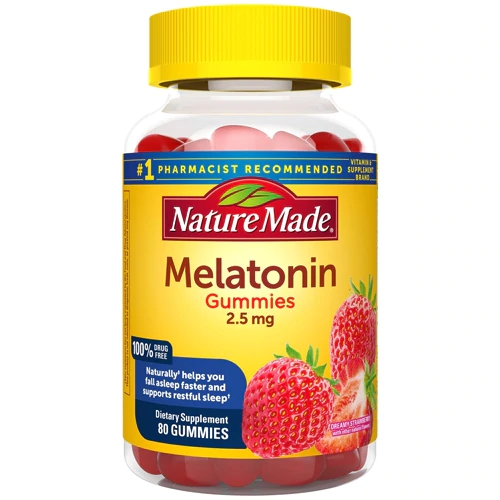 Nature Made Melatonina Goma Adulto Sabor Morango - 80 Gomas