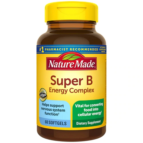 Nature Made Super B Energy Complex 60 Softgels - Energia e Bem-Estar