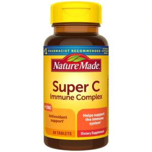 Nature Made Super C Complex Imune - 60 Tablets - Potencialize Sua Defesa Natural
