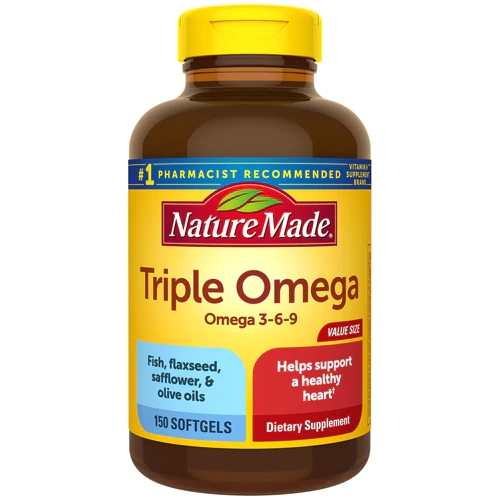 Nature Made Triple Omega 3-6-9 Suplemento 150 Cápsulas Gelatinosas