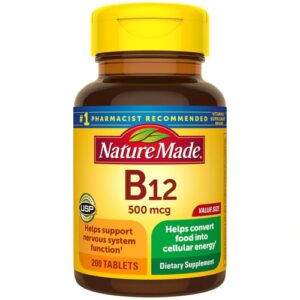 Nature Made Vitamin B-12 -- 500 mcg - 200 Tablets