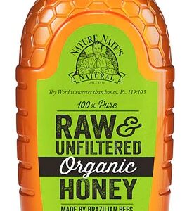 Comprar nature nate's natural® 100% pure organic raw & unfiltered honey -- 32 oz preço no brasil food & beverages honey raw honey suplementos em oferta sweeteners & sugar substitutes suplemento importado loja 7 online promoção -