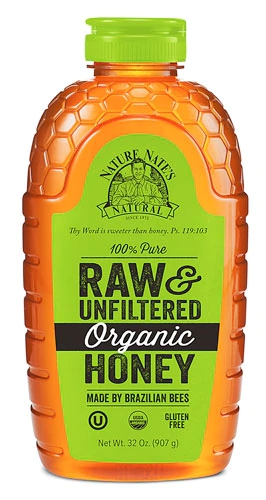 Nature Nate's Mel Orgânica Pura Crua Não Filtrada 907g - Doçura Natural e Bem-Estar