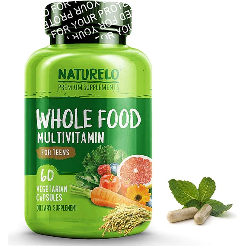 NATURELO Multivitamínico Completo para Adolescentes - 60 Cápsulas Vegetarianas - Nutrição Essencial para o Crescimento
