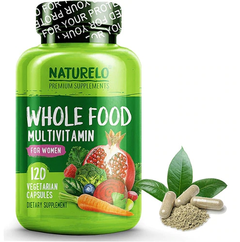 NATURELO Multivitamínico Integral para Mulheres - 120 Cápsulas Vegetarianas - Suporte Completo