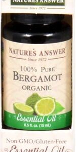 Óleo Essencial de Bergamota Orgânico Nature's Answer 100% Puro - 15ml (0.5 fl oz)