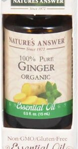 Nature's Answer 100% Pure Organic Essential Oil Ginger -- 0.5 fl oz