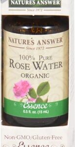Água de Rosas Orgânica Nature's Answer 100% Pura - Óleo Essencial - 15ml (0.5 fl oz)