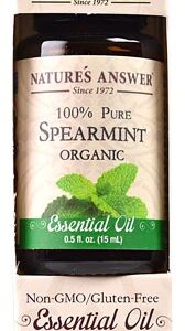 Óleo Essencial de Hortelã Verde Orgânico Nature's Answer 100% Puro - 15ml