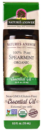 Óleo Essencial de Hortelã Verde Orgânico Nature's Answer 100% Puro - 15ml