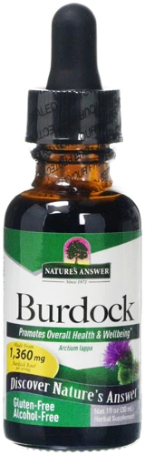 Extrato de Raiz de Bardana Nature's Answer - 30ml: Saúde e Bem-Estar Natural