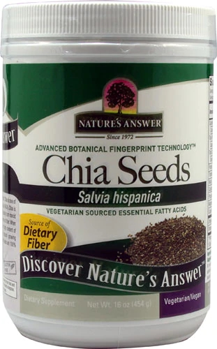 Sementes de Chia Nature's Answer 454g - Superalimento Rico em Fibras e Ômega-3