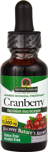 Nature's Answer Cranberry Sem Álcool 30ml - Saúde Urinária e Bem-Estar