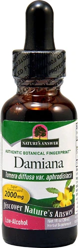 Nature's Answer Damiana Extrato Líquido 29.57ml - Potencializador Natural
