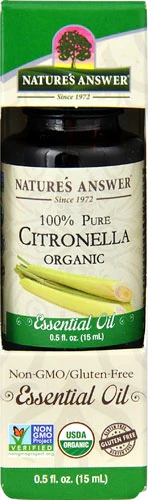Óleo Essencial de Citronela Orgânico Nature's Answer 100% Puro - 15ml