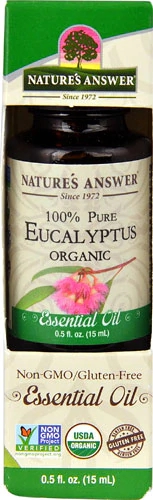Óleo Essencial de Eucalipto Orgânico 100% Puro Nature's Answer - 15ml